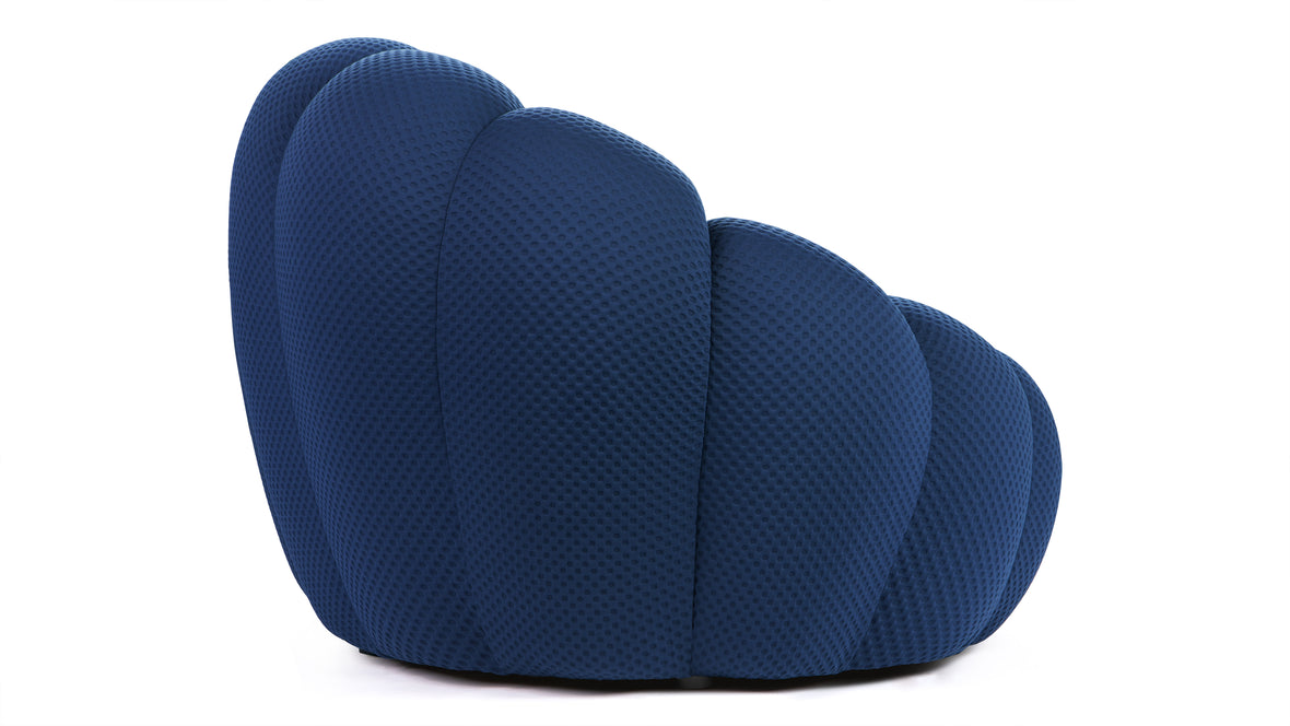 Bubble - Bubble Three Seater Sofa, Navy Textured Jersey