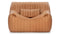 Sandra - Sandra Lounge Chair, Tan Vegan Leather
