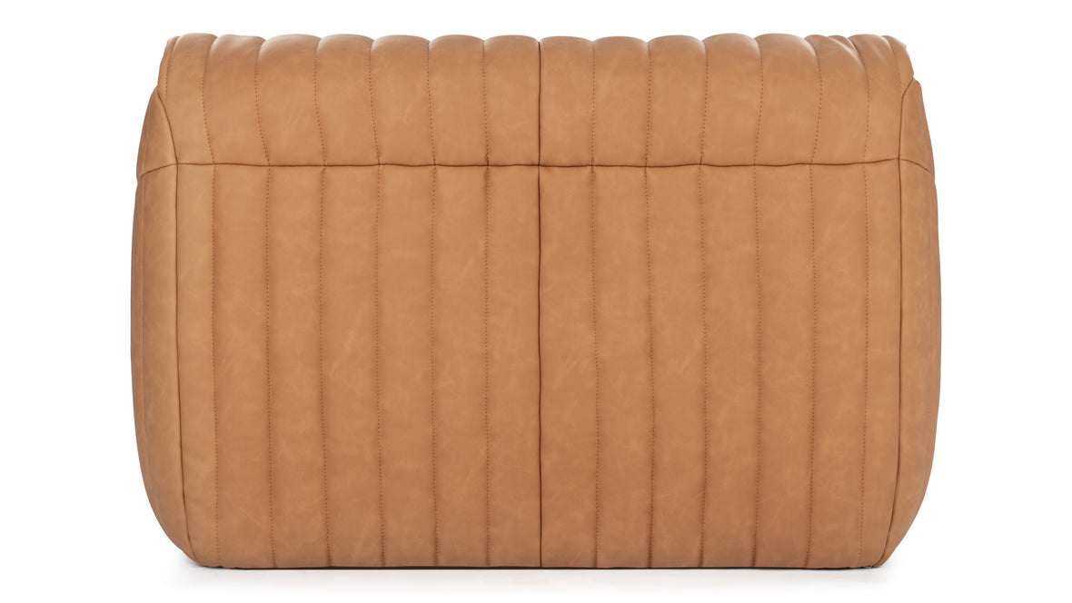 Sandra - Sandra Lounge Chair, Tan Vegan Leather