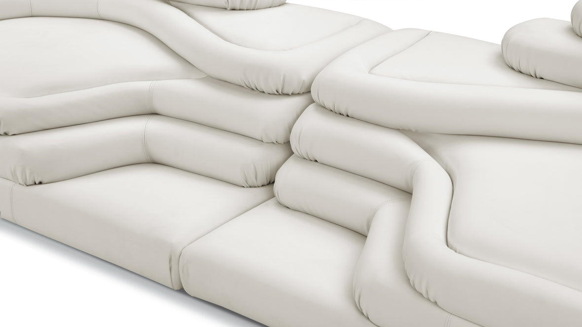 Terrazza - Terrazza Sofa Combination, Cream Vegan Leather