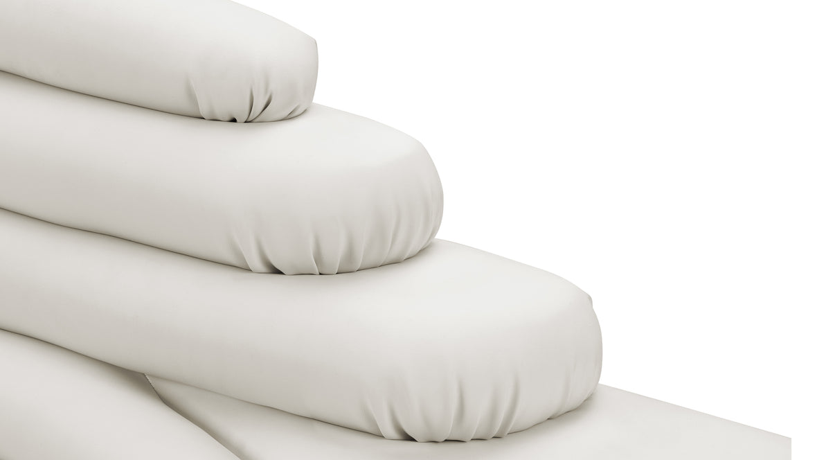 Terrazza - Terrazza Sofa, Left Arm, Cream Vegan Leather