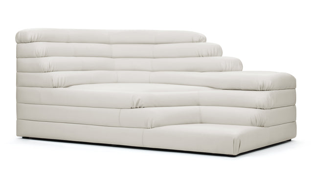 Terrazza - Terrazza Sofa, Left Arm, Cream Vegan Leather