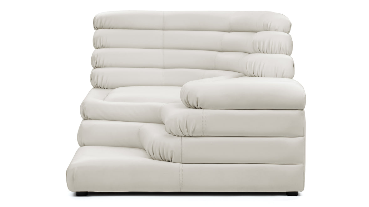 Terrazza - Terrazza Sofa, Left Arm, Cream Vegan Leather