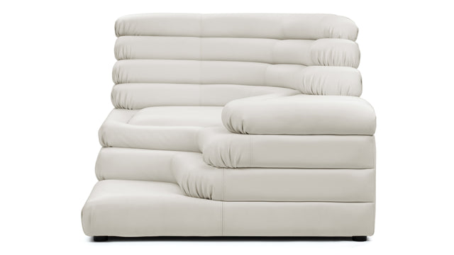 Terrazza - Terrazza Sofa, Left Arm, Cream Vegan Leather