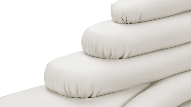 Terrazza - Terrazza Sofa, Right Arm, Cream Vegan Leather