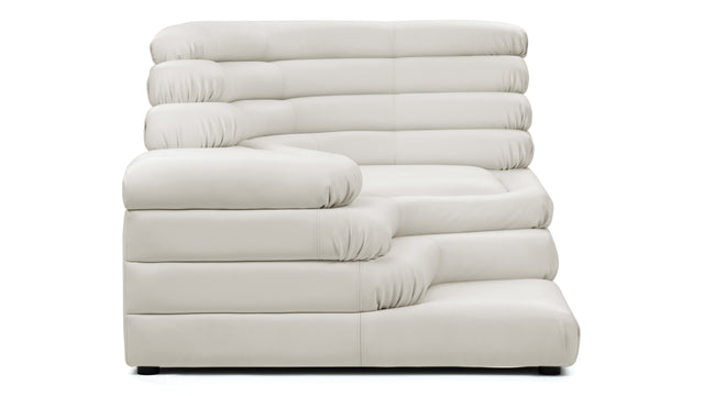 Terrazza - Terrazza Sofa, Right Arm, Cream Vegan Leather