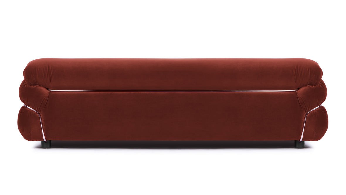 Sesann - Sesann Three Seater Sofa, Burgundy Luxe Velvet