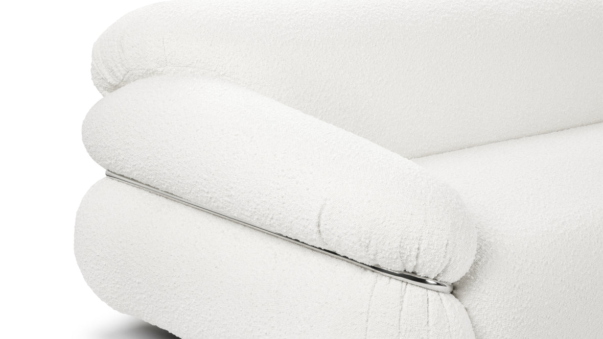 Sesann - Sesann Three Seater Sofa, White Boucle