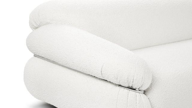 Sesann - Sesann Three Seater Sofa, White Boucle