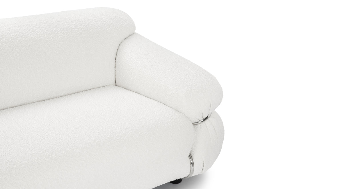Sesann - Sesann Three Seater Sofa, White Boucle