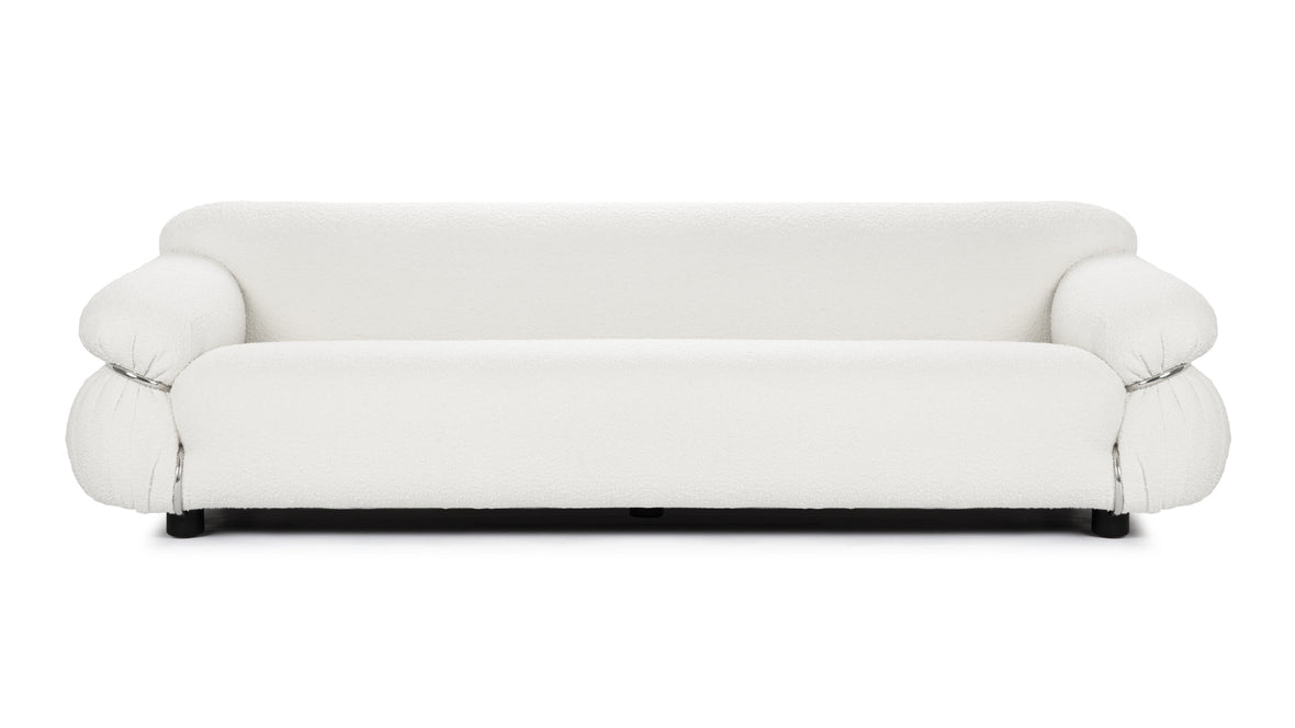 Sesann - Sesann Three Seater Sofa, White Boucle