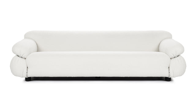 Sesann - Sesann Three Seater Sofa, White Boucle
