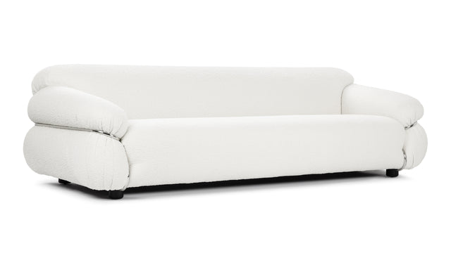 Sesann - Sesann Three Seater Sofa, White Boucle