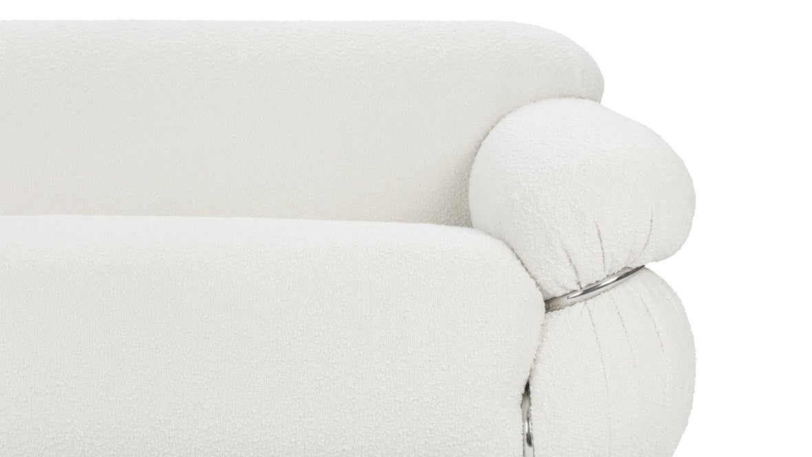 Sesann - Sesann Two Seater Sofa, White Boucle