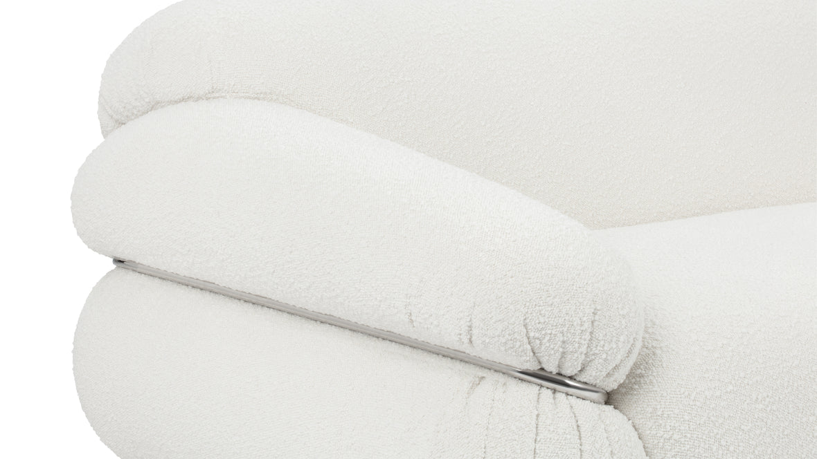 Sesann - Sesann Two Seater Sofa, White Boucle