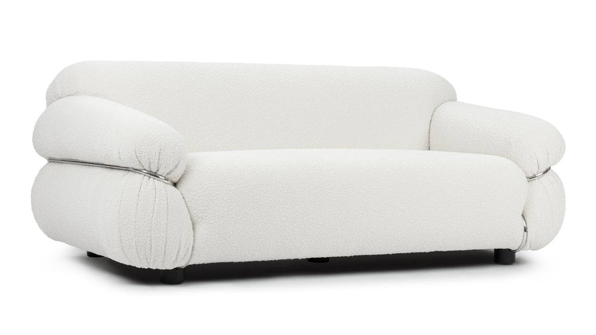 Sesann - Sesann Two Seater Sofa, White Boucle