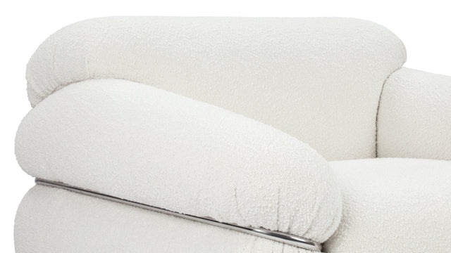 Sesann - Sesann Lounge Chair, White Boucle