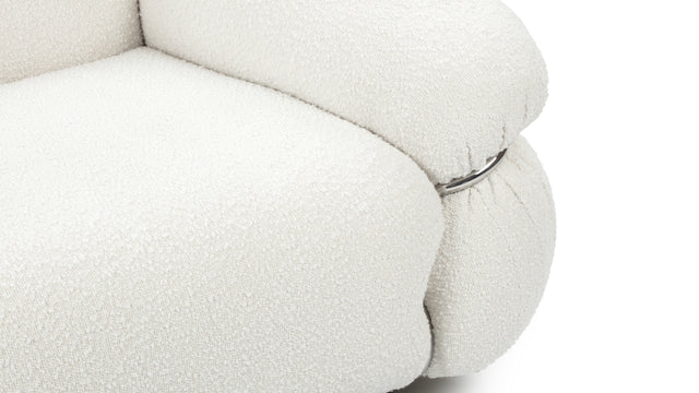 Sesann - Sesann Lounge Chair, White Boucle