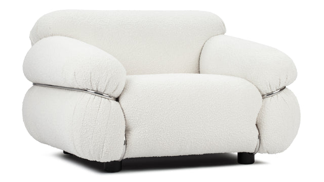 Sesann - Sesann Lounge Chair, White Boucle