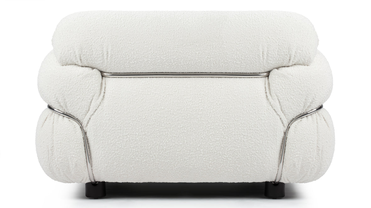 Sesann - Sesann Lounge Chair, White Boucle
