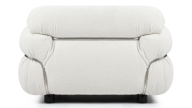 Sesann - Sesann Lounge Chair, White Boucle