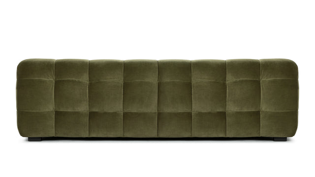 Stan - Stan Three Seater Sofa, Olive Green Velvet