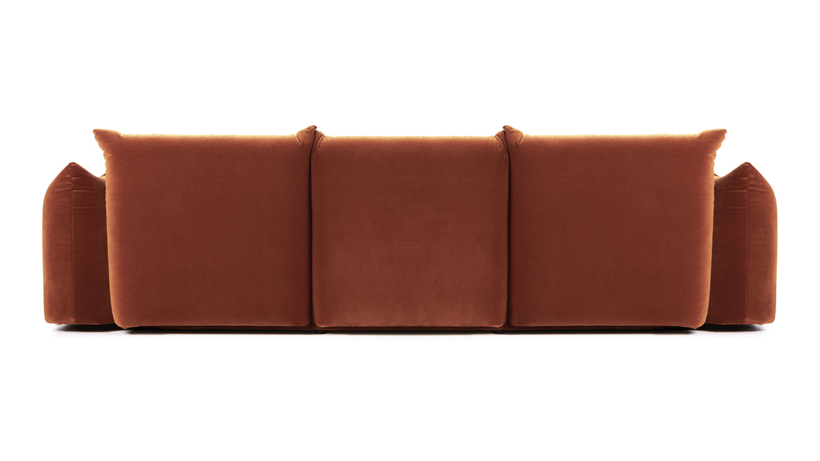 Marenco - Marenco Three Seater Sofa, Spice Velvet
