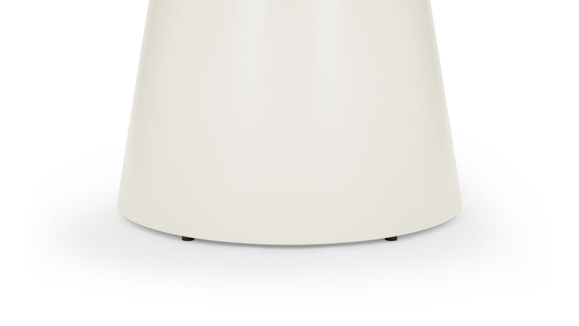 Pascal - Pascal Round Dining Table, Ivory, 59in