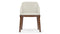 LeBlanc - LeBlanc Armchair, Taupe Vegan Leather and Walnut