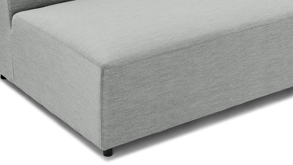 Acqua - Acqua Outdoor Sectional Module, Sofa, Left, Dove Gray Performance Weave