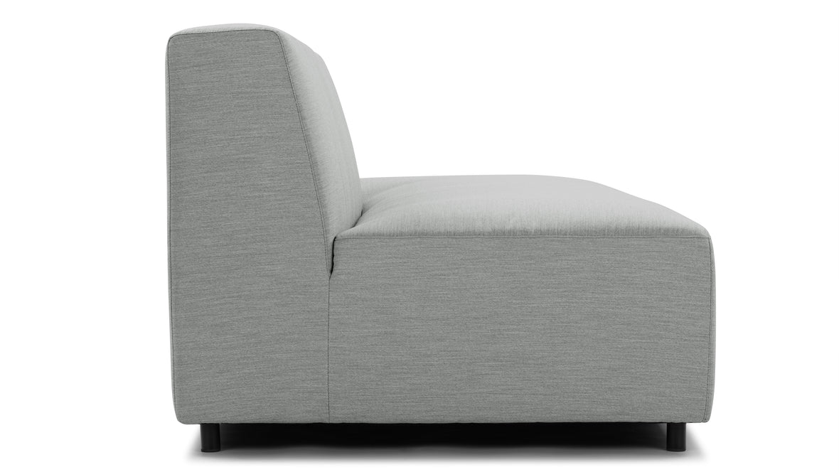 Acqua - Acqua Outdoor Sectional Module, Sofa, Left, Dove Gray Performance Weave