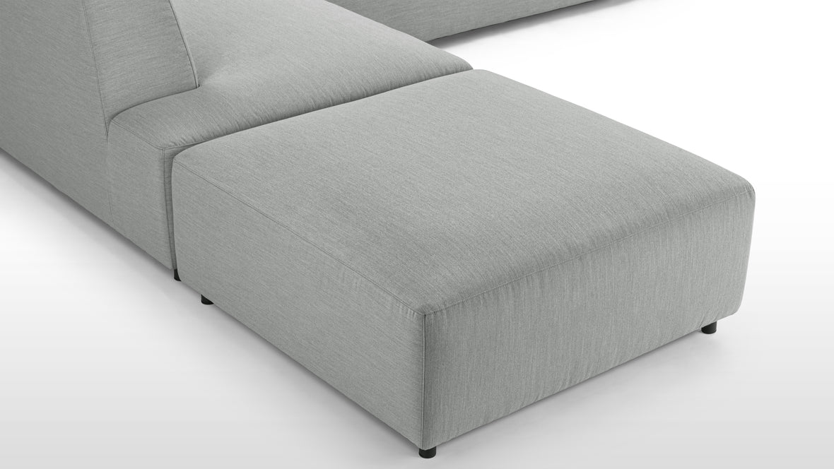 Acqua - Acqua Outdoor Sectional, Left Corner, Dove Gray Performance Weave