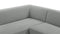 Acqua - Acqua Outdoor Sectional, Left Corner, Dove Gray Performance Weave