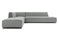Acqua - Acqua Outdoor Sectional, Left Corner, Dove Gray Performance Weave