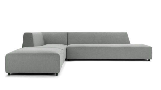 Acqua - Acqua Outdoor Sectional, Left Corner, Dove Gray Performance Weave