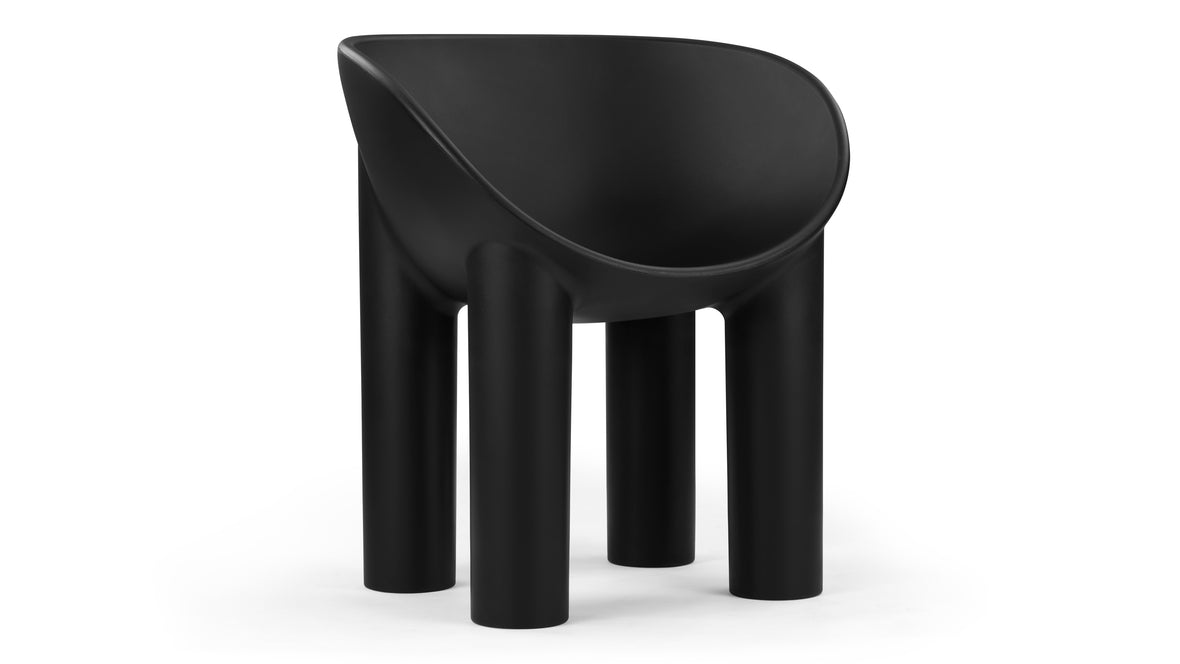 Roly Poly - Roly Poly Indoor/Outdoor Dining Chair, Black