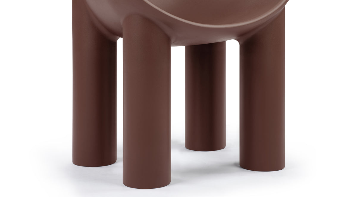 Roly Poly - Roly Poly Indoor/Outdoor Dining Chair, Chocolate