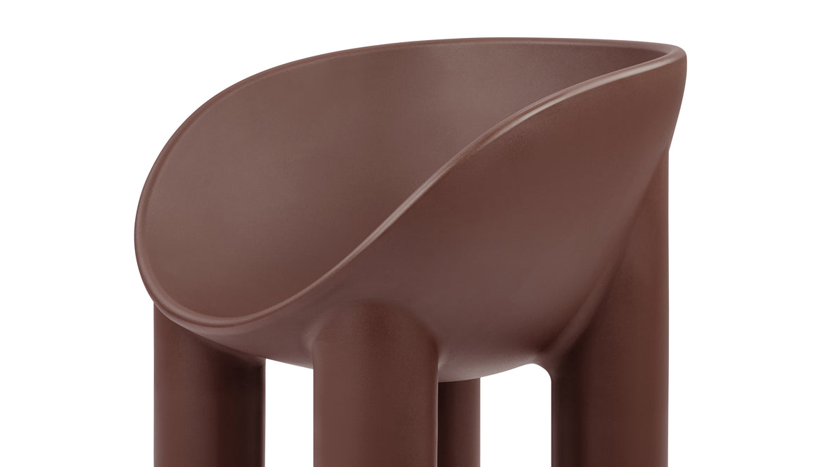 Roly Poly - Roly Poly Indoor/Outdoor Dining Chair, Chocolate