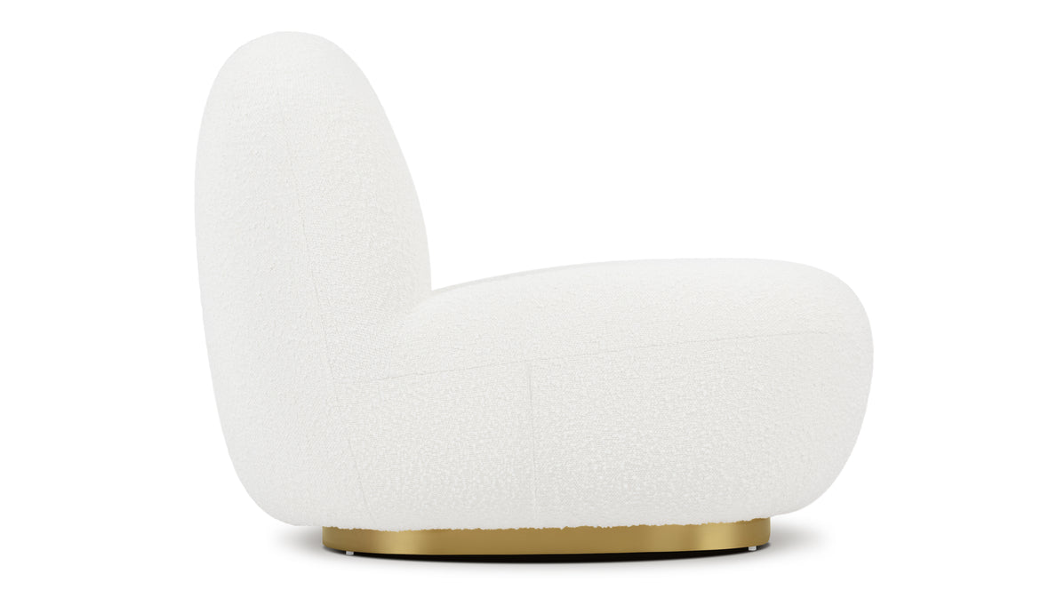 Pacha - Pacha Lounge Chair, Pearl Boucle