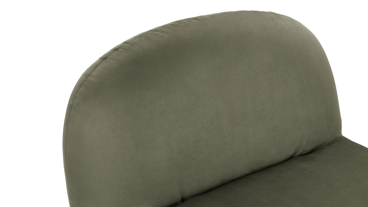 Pacha - Pacha Lounge Chair, Sage Vegan Suede
