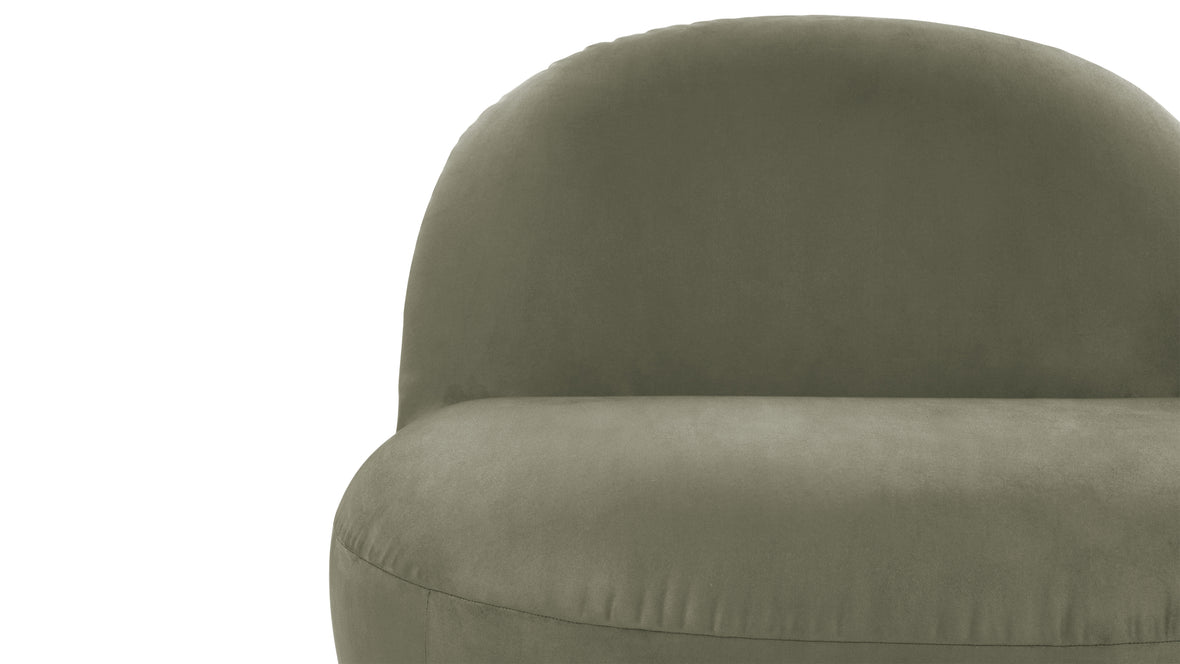 Pacha - Pacha Lounge Chair, Sage Vegan Suede