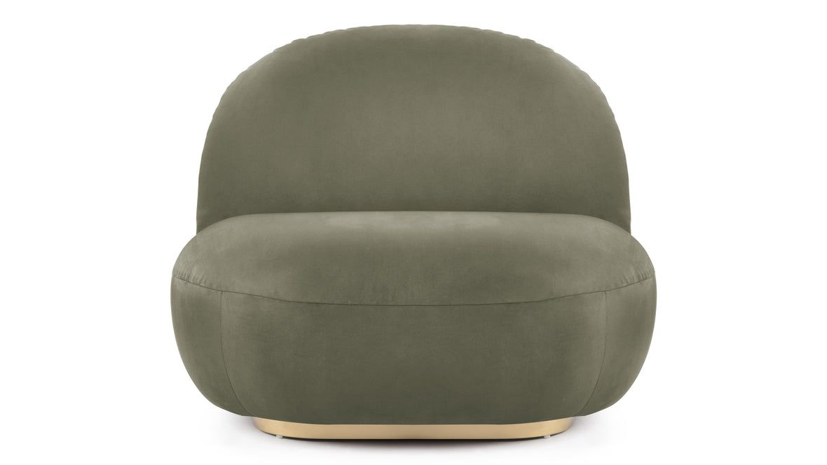 Pacha - Pacha Lounge Chair, Sage Vegan Suede