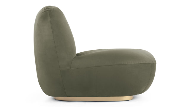 Pacha - Pacha Lounge Chair, Sage Vegan Suede