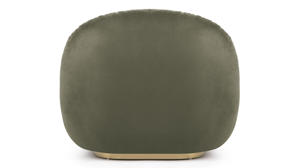 Pacha - Pacha Lounge Chair, Sage Vegan Suede