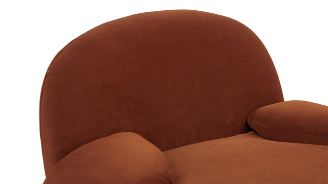 Pacha - Pacha Lounge Armchair, Russet Plush Velvet