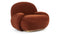 Pacha - Pacha Lounge Armchair, Russet Plush Velvet