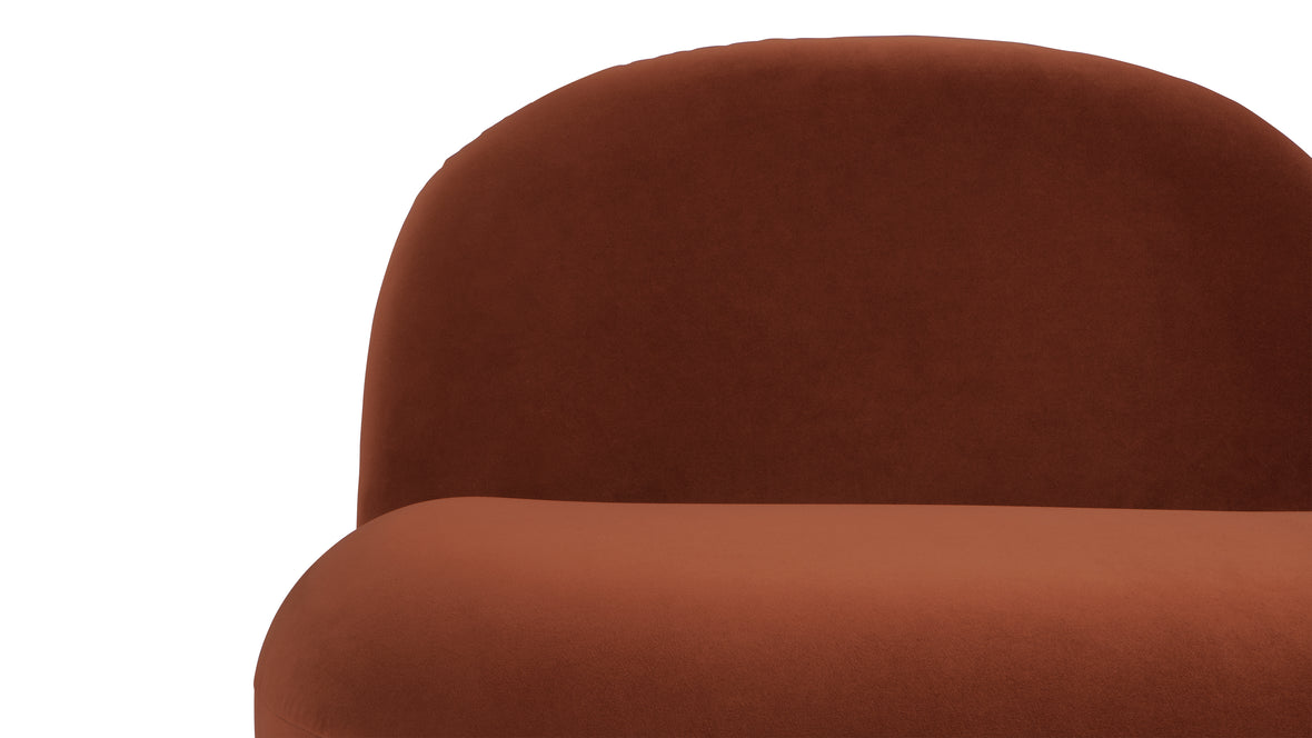 Pacha - Pacha Lounge Chair, Russet Plush Velvet