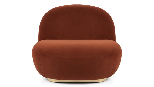 Pacha - Pacha Lounge Chair, Russet Plush Velvet
