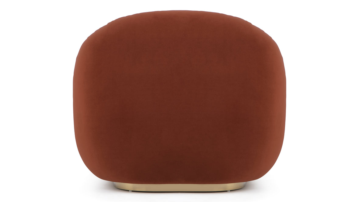 Pacha - Pacha Lounge Chair, Russet Plush Velvet