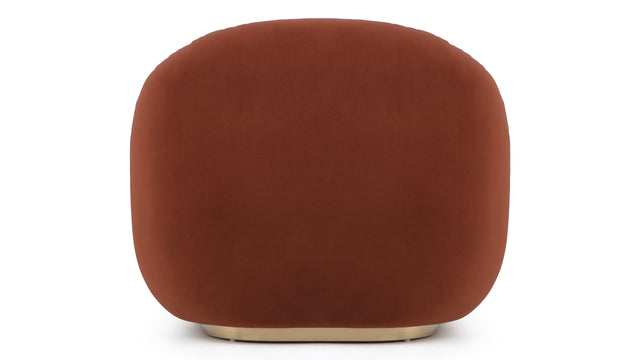 Pacha - Pacha Lounge Chair, Russet Plush Velvet
